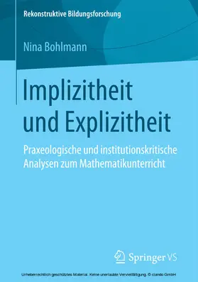 Bohlmann | Implizitheit und Explizitheit | E-Book | www.sack.de