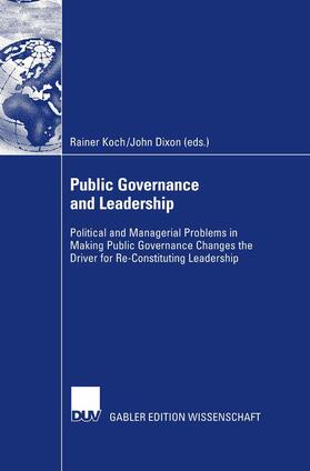 Koch / Dixon |  Public Governance and Leadership | Buch |  Sack Fachmedien