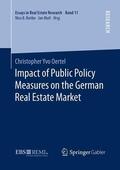 Oertel |  Impact of Public Policy Measures on the German Real Estate Market | Buch |  Sack Fachmedien