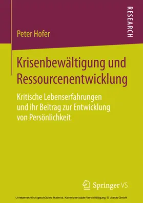 Hofer |  Krisenbewältigung und Ressourcenentwicklung | eBook | Sack Fachmedien