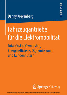 Kreyenberg | Fahrzeugantriebe für die Elektromobilität | E-Book | sack.de