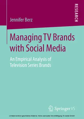 Berz |  Managing TV Brands with Social Media | eBook | Sack Fachmedien