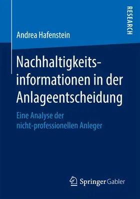 Hafenstein |  Nachhaltigkeitsinformationen in der Anlageentscheidung | eBook | Sack Fachmedien