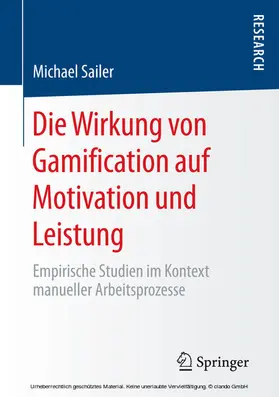 Sailer |  Die Wirkung von Gamification auf Motivation und Leistung | eBook | Sack Fachmedien