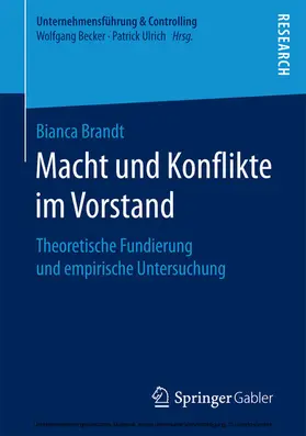 Brandt |  Macht und Konflikte im Vorstand | eBook | Sack Fachmedien