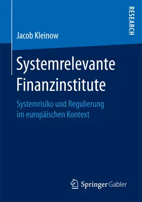 Kleinow | Systemrelevante Finanzinstitute | E-Book | www.sack.de