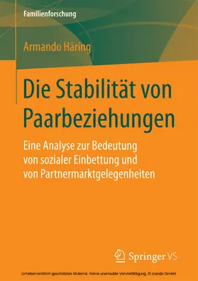 Häring |  Die Stabilität von Paarbeziehungen | eBook | Sack Fachmedien