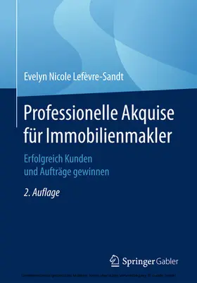Lefèvre-Sandt | Professionelle Akquise für Immobilienmakler | E-Book | www.sack.de