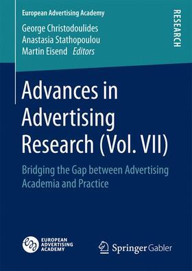 Christodoulides / Eisend / Stathopoulou | Advances in Advertising Research (Vol. VII) | Buch | 978-3-658-15219-2 | sack.de