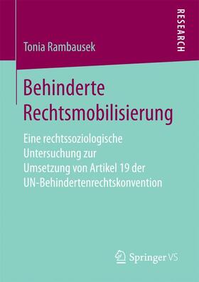 Rambausek |  Behinderte Rechtsmobilisierung | Buch |  Sack Fachmedien