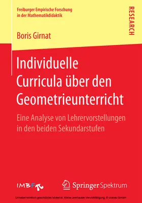 Girnat |  Individuelle Curricula über den Geometrieunterricht | eBook | Sack Fachmedien