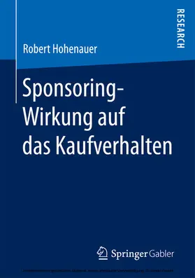 Hohenauer | Sponsoring-Wirkung auf das Kaufverhalten | E-Book | www.sack.de