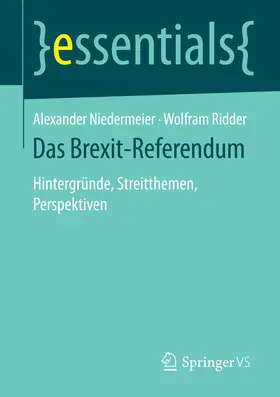 Niedermeier / Ridder |  Das Brexit-Referendum | Buch |  Sack Fachmedien