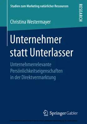 Westermayer | Unternehmer statt Unterlasser | E-Book | sack.de