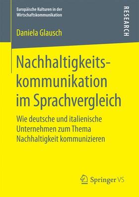 Glausch |  Nachhaltigkeitskommunikation im Sprachvergleich | Buch |  Sack Fachmedien