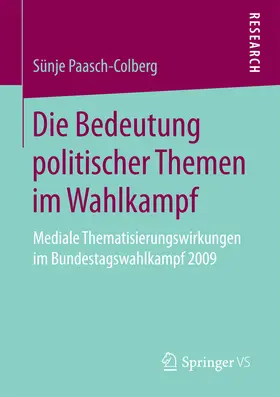 Paasch-Colberg | Die Bedeutung politischer Themen im Wahlkampf | E-Book | www.sack.de