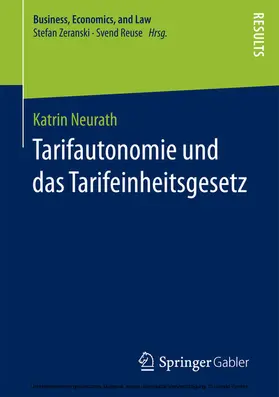 Neurath | Tarifautonomie und das Tarifeinheitsgesetz | E-Book | sack.de