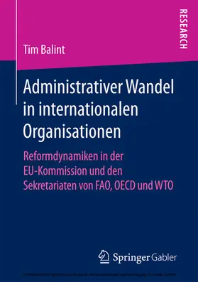 Balint | Administrativer Wandel in internationalen Organisationen | E-Book | www.sack.de