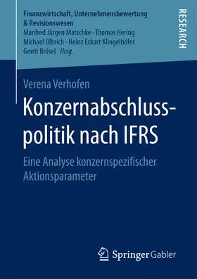 Verhofen |  Konzernabschlusspolitik nach IFRS | Buch |  Sack Fachmedien