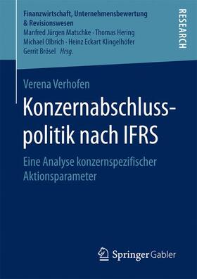 Verhofen |  Konzernabschlusspolitik nach IFRS | Buch |  Sack Fachmedien