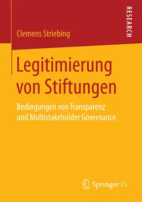 Striebing |  Legitimierung von Stiftungen | eBook | Sack Fachmedien