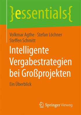 Agthe / Löchner / Schmitt | Intelligente Vergabestrategien bei Großprojekten | Buch | 978-3-658-16152-1 | sack.de