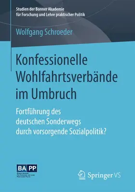 Schroeder |  Konfessionelle Wohlfahrtsverbände im Umbruch | Buch |  Sack Fachmedien