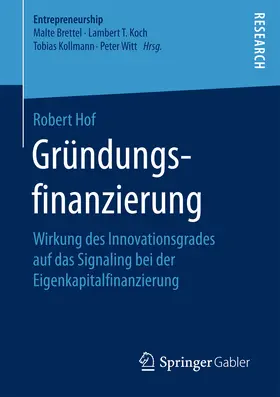 Hof | Gründungsfinanzierung | E-Book | sack.de