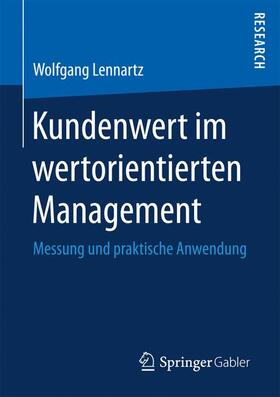 Lennartz |  Kundenwert im wertorientierten Management | Buch |  Sack Fachmedien