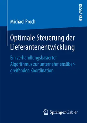 Proch | Optimale Steuerung der Lieferantenentwicklung | E-Book | www.sack.de