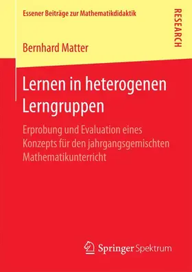 Matter |  Lernen in heterogenen Lerngruppen | Buch |  Sack Fachmedien