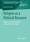 Schader |  Religion as a Political Resource | Buch |  Sack Fachmedien