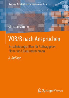 Zanner | VOB/B nach Ansprüchen | E-Book | sack.de