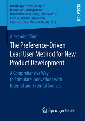 Sänn |  The Preference-Driven Lead User Method for New Product Development | Buch |  Sack Fachmedien