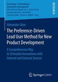 Sänn |  The Preference-Driven Lead User Method for New Product Development | Buch |  Sack Fachmedien