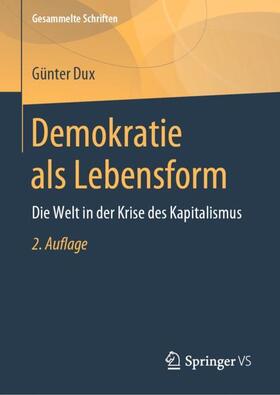 Dux | Demokratie als Lebensform | Buch | 978-3-658-17368-5 | sack.de