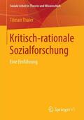 Thaler |  Kritisch-rationale Sozialforschung | Buch |  Sack Fachmedien