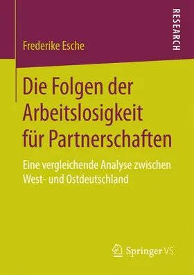 Esche |  Die Folgen der Arbeitslosigkeit für Partnerschaften | Buch |  Sack Fachmedien