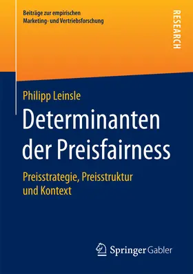 Leinsle |  Determinanten der Preisfairness | eBook | Sack Fachmedien