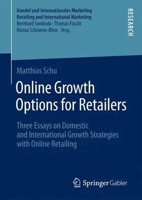 Schu | Online Growth Options for Retailers | Buch | 978-3-658-18214-4 | www.sack.de