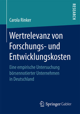 Rinker | Wertrelevanz von Forschungs- und Entwicklungskosten | E-Book | sack.de