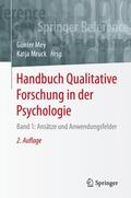 Mruck / Mey |  Handbuch Qualitative Forschung in der Psychologie | Buch |  Sack Fachmedien