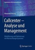 Herzog |  Callcenter ¿ Analyse und Management | Buch |  Sack Fachmedien
