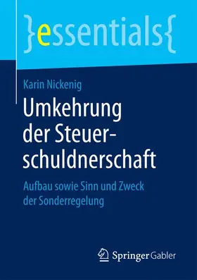 Nickenig |  Umkehrung der Steuerschuldnerschaft | Buch |  Sack Fachmedien