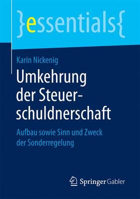 Nickenig |  Nickenig, K: Umkehrung der Steuerschuldnerschaft | Buch |  Sack Fachmedien