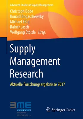 Bode / Bogaschewsky / Stölzle |  Supply Management Research | Buch |  Sack Fachmedien