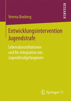 Boxberg | Entwicklungsintervention Jugendstrafe | Buch | sack.de