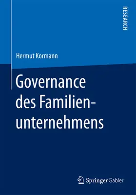 Kormann |  Governance des Familienunternehmens | eBook | Sack Fachmedien