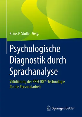 Stulle | Psychologische Diagnostik durch Sprachanalyse | E-Book | www.sack.de