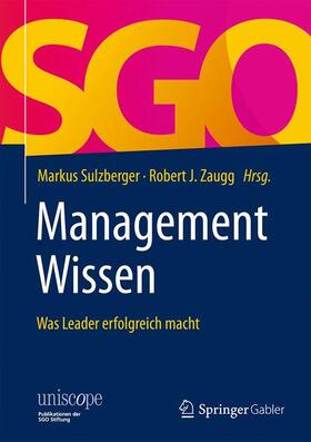Sulzberger / Zaugg | ManagementWissen | Buch | 978-3-658-18777-4 | sack.de